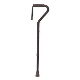 Bariatric Offset Walking Cane 500 lb Capacity Height Adjustable Black Heavy Duty - Precision Lab Works